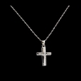 925 silver Cross Necklace with Zircon