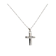 925 silver Cross Necklace with Zircon