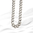 p25 Silver curb Chain 60cm 108g