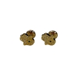 18K Gold Earrings Hand of Fatima Zircon