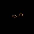 18K Gold Hoop Earrings – Classic Round Design, Lightweight, Polished Finish