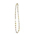 18K Yellow Gold Necklace with Coloured Zircon