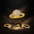 18K Gold Cluster Ring with Zircon 18K Gold Cluster Ring with Zircon
