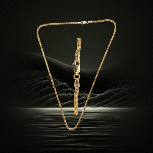 9K Gold Spiga Chain – 3mm – 45cm – 10.73g