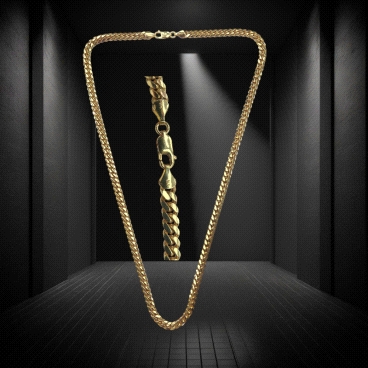 9K Gold Cuban Chain – 5mm – 60cm – 52.32g