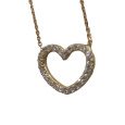 18K Gold Heart Pendant and Chain