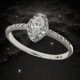 18K White Gold Marquise diamond Ring
