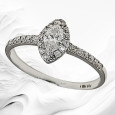 18K White Gold Marquise diamond Ring
