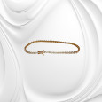 18K Rose Gold Tennis Bracelet with Zircon
