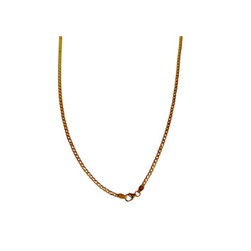 9K gold Cuban link chain 60cm